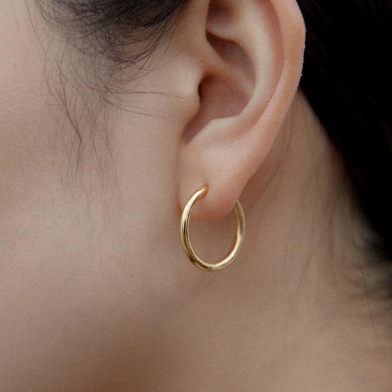 Byweekend Basic Ring Gold Earring(3size)