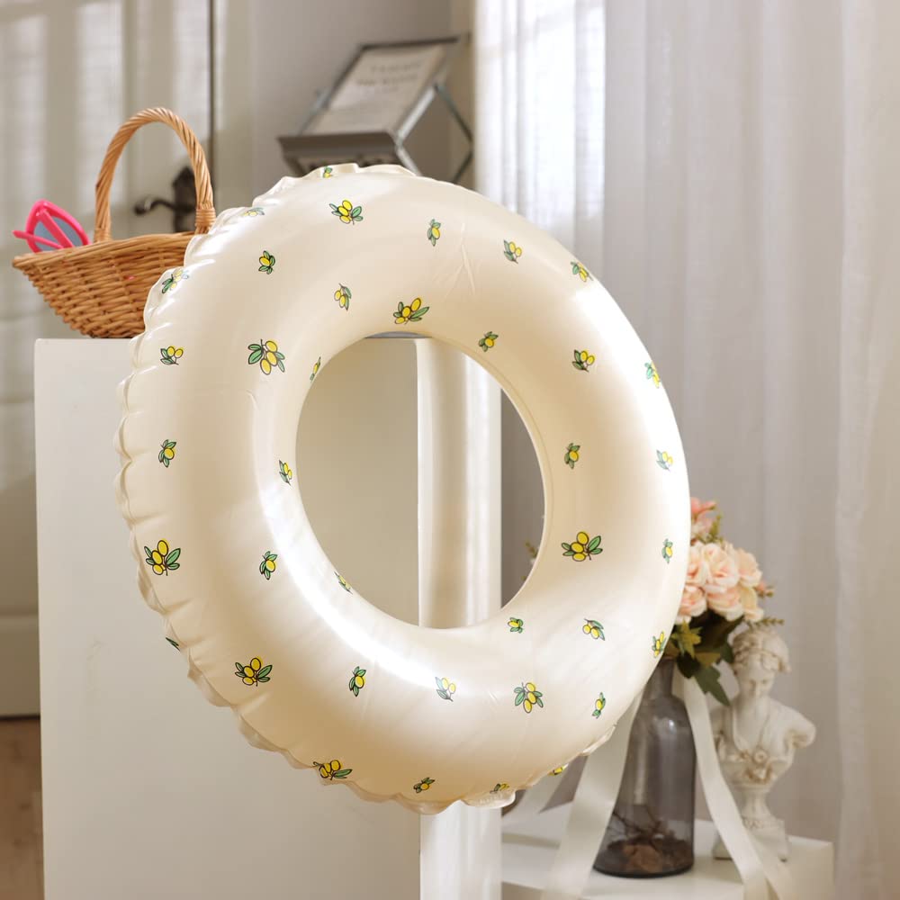 JunyueLiang Swimming Cute For Adults and For Water Heat Protection Float, Float, Lemon, Inflatable, Foldable, Stylish, Kids, Beach, Pool, Party,