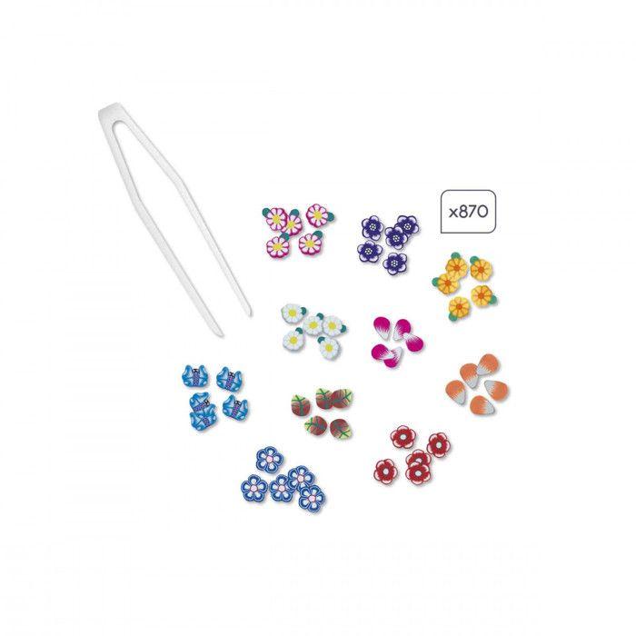 Coffret mini-canes à coller jardin secret - les ateliers du calme - 5 tableaux - kit loisir créatif enfant - dès 7 ans