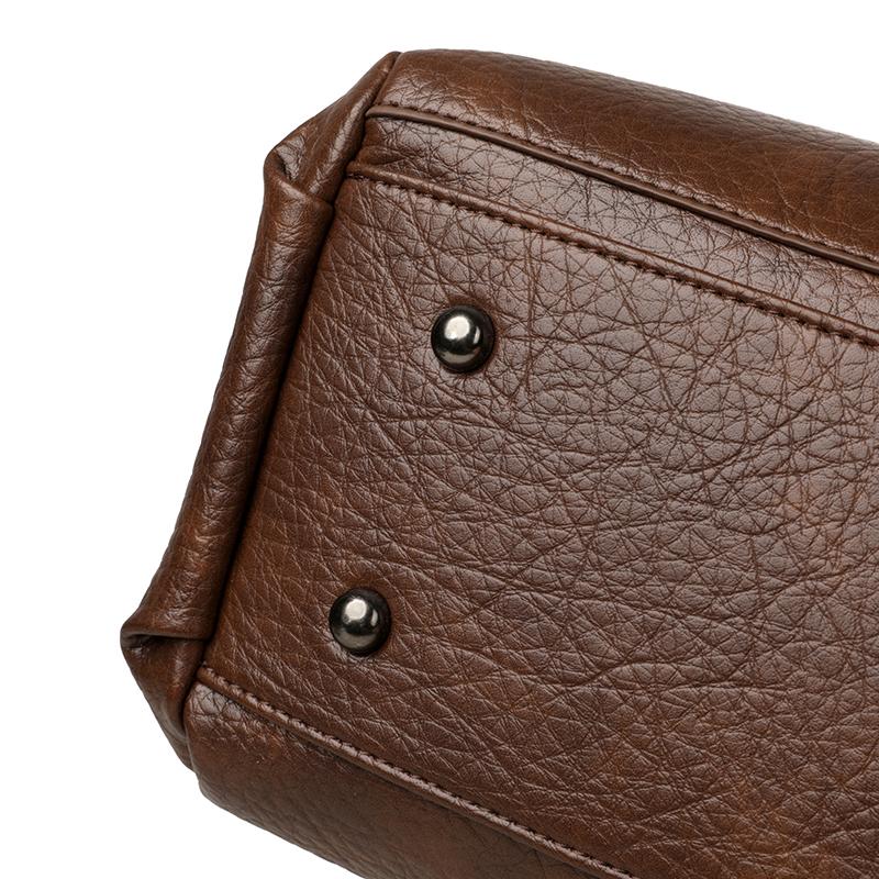 Bolsa Tote Grande Capacidade PU Feminina Multicompartimentos para o Dia a Dia Ombro Transversal