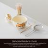 Japanese Song Dynasty Matcha Tea Ceremony Set: Ceramic Bowl, Cup, Bamboo Whisk, and Brush