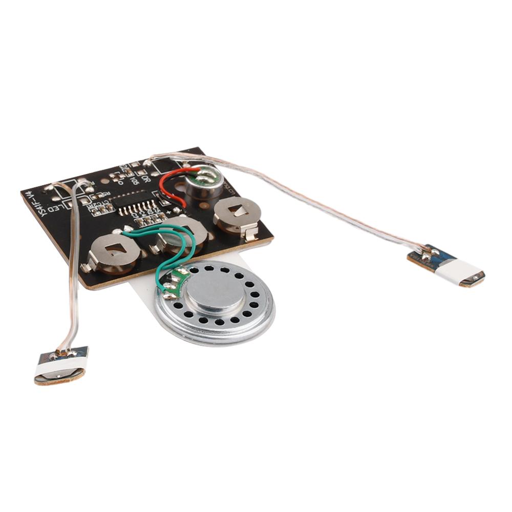 30s Audio Voice Recording Playback Module Button/Light Sensitive/Button Chip Audio Module with Extension Cord for Greeting Card