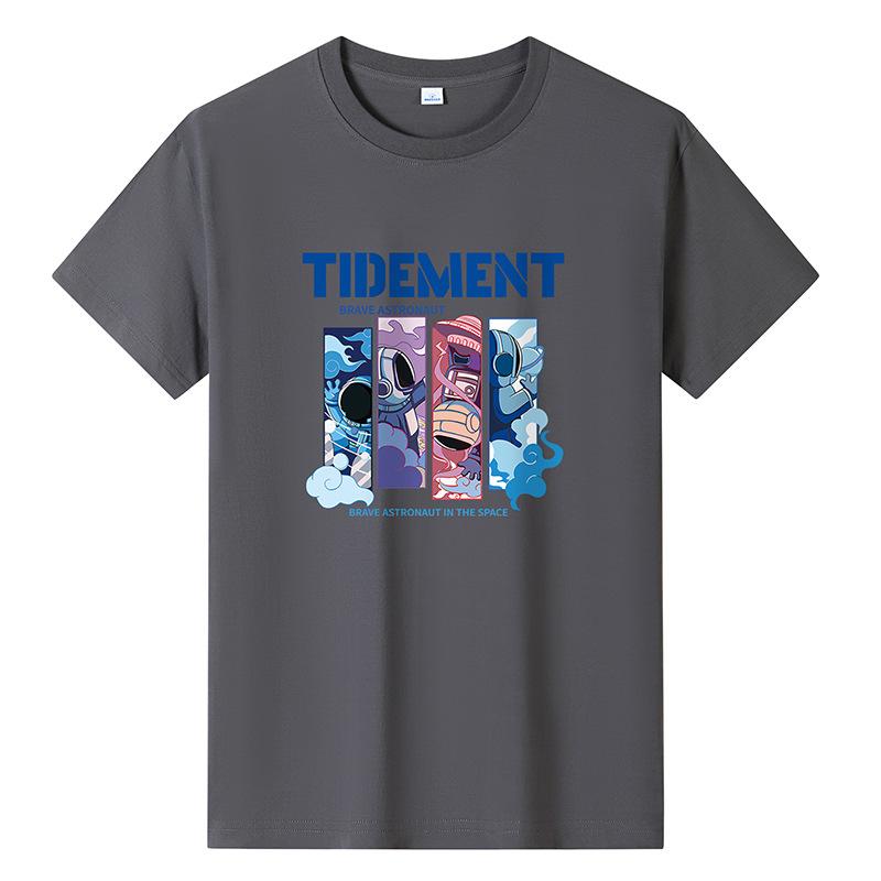 Мужская повседневная футболка из чистого хлопка Big Yards — фото 8