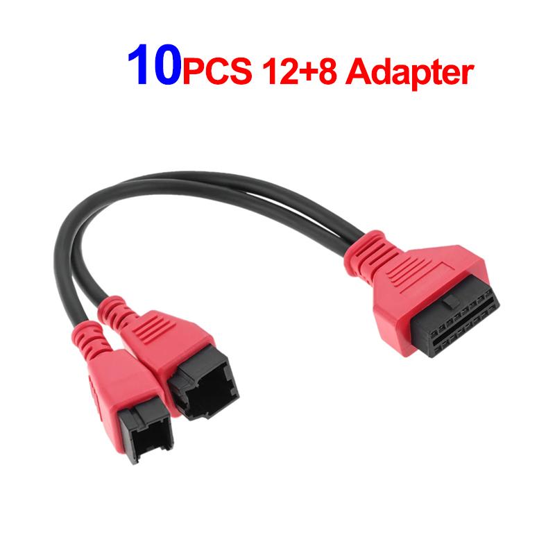 For FCA 12+8 Universal Adapter Connector Diagnostic Cable For Chrysler Jeep Dodge Fiat Work For MaxiSys IM608 Launch X431V