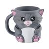Funny Animal Ice Cream Pints Holder With Insulated Sleeve Builts In Storage Drawer and Spoons Dessert Organizers