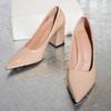 Summer 2026  Sexy Pointed Ladies High Heels Trend Black Patent Leather Women's Shoes Daily Shopping Walking Sandals 35-43