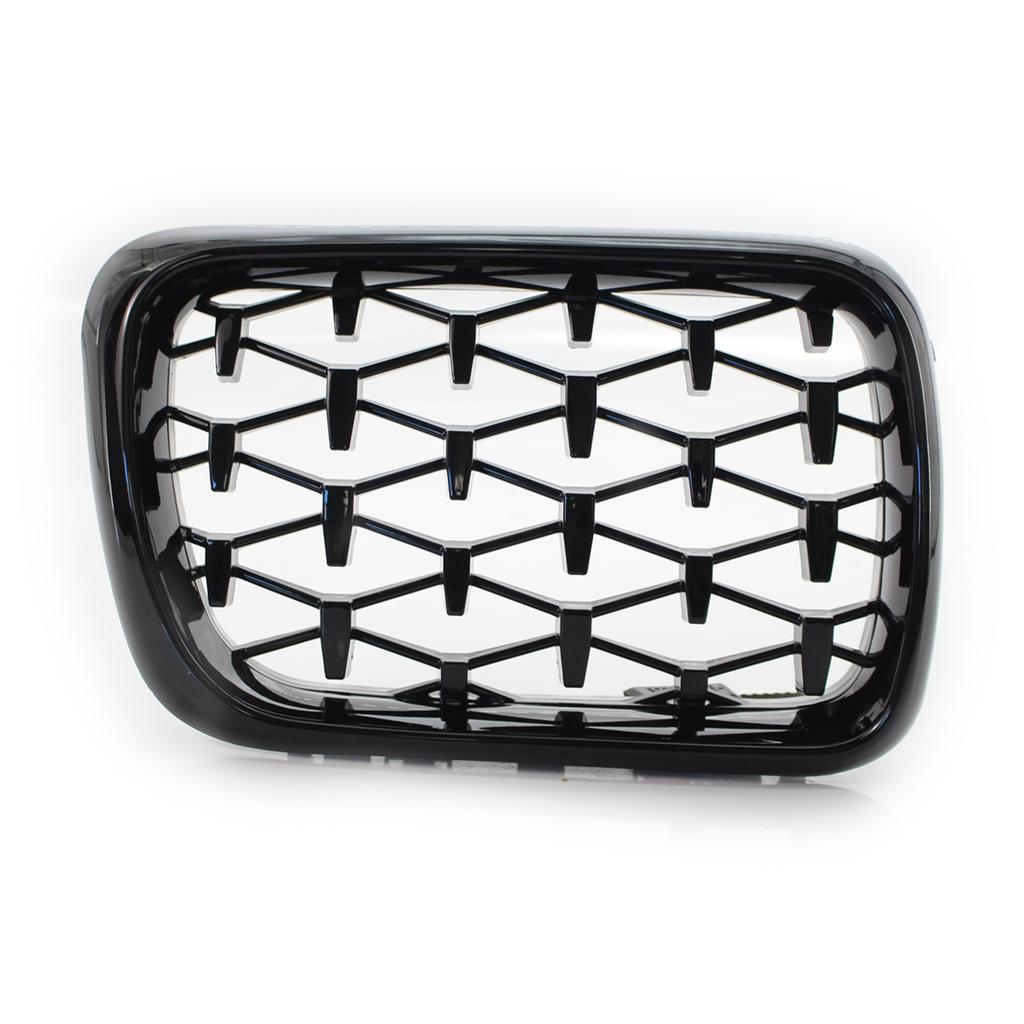 1 Pair Auto Front Kidney Bumper Grilles Diamond Star Style Grills For BMW E36 3 Series 318I 323I 328I M3 1997-1999 Car