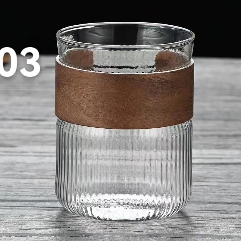 Shangqi Sklenice na pití s vertikálním pruhováním, Sada 2 kusů