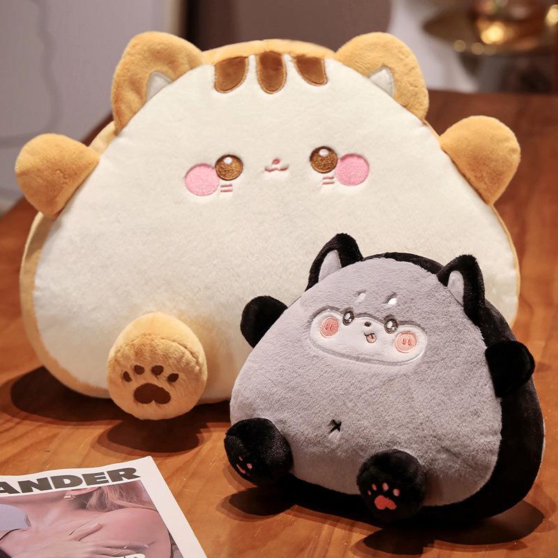Onigiri Cat Big Throw Pillow Cute Sandwich Plush Doll Bed Big Cushion For Girl Birthday Gift