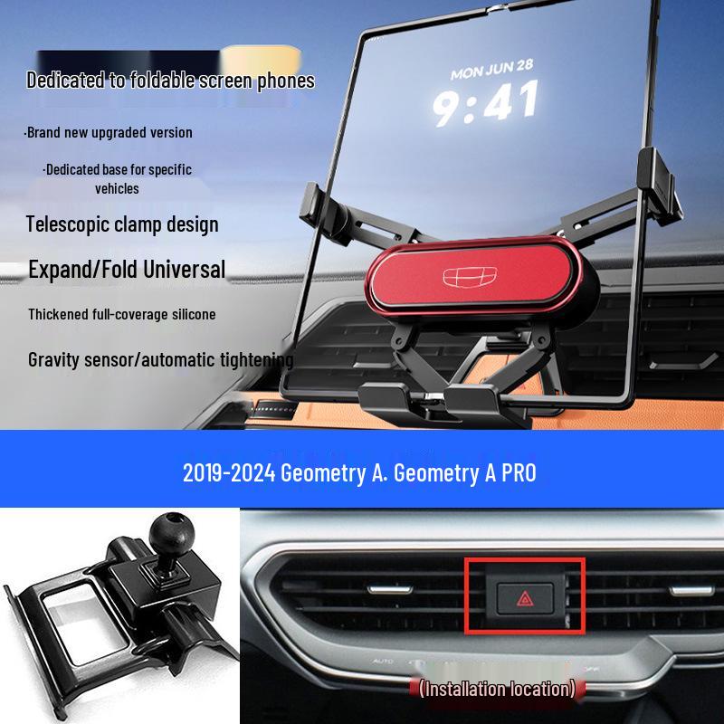 Gravity Air Vent Car Mount for Geely Geometry A/C/E Foldable Screen Phones