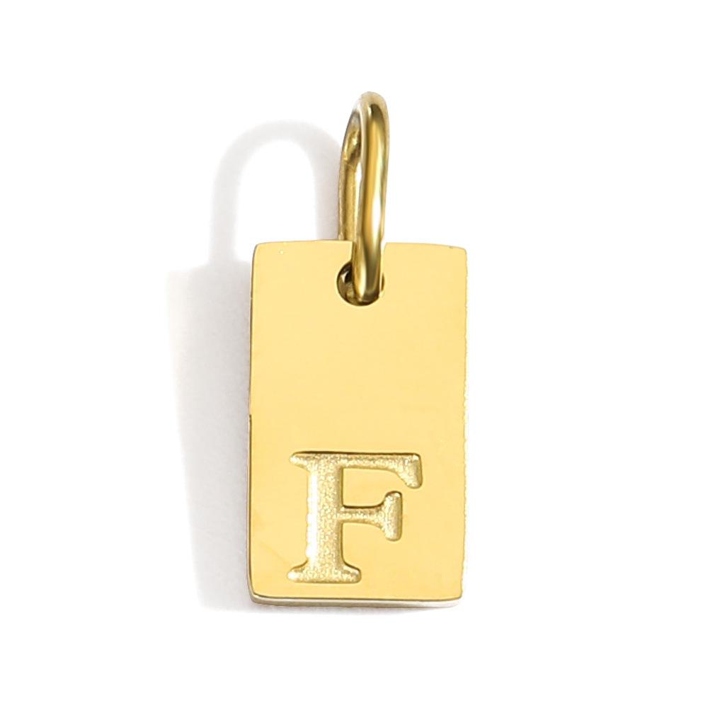 CARLIDANA Initial Necklace Engraved A-Z Alphabet Charm Necklace Box Chain Stainless Steel Women's Minimalism Jewelry Gift