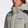 Adidas Terrex Colorblock Mid-Length Hooded Down Jacket Men Outerwear Grey GL7413