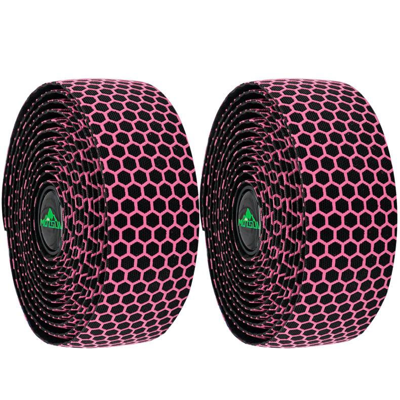 Professional Bicycle Handlebar Tape Cellular Anti-slip Shock Absorption Road Bike Handle Bar Tape With Plugs Bike Accessories