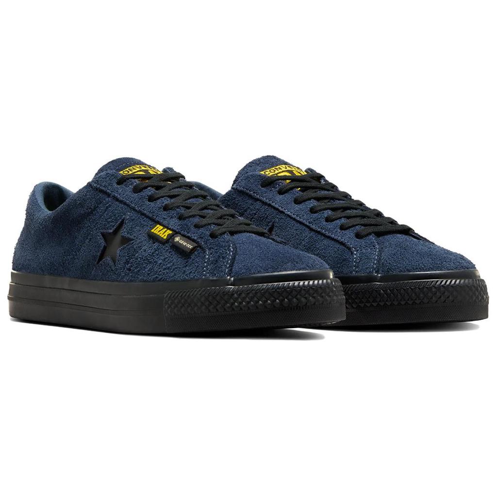 IRAK x Converse One Star Pro Low GORE-TEX Navy Unisex Sneakers Blau Schwarz Leuchtend-Gelb A13646C