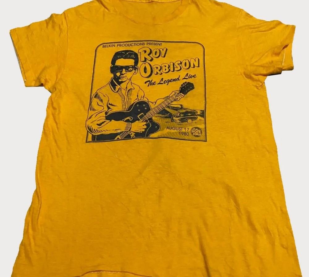 

VTG The Legend Live Roy Orbison TShirt Classic Yellow Unisex S