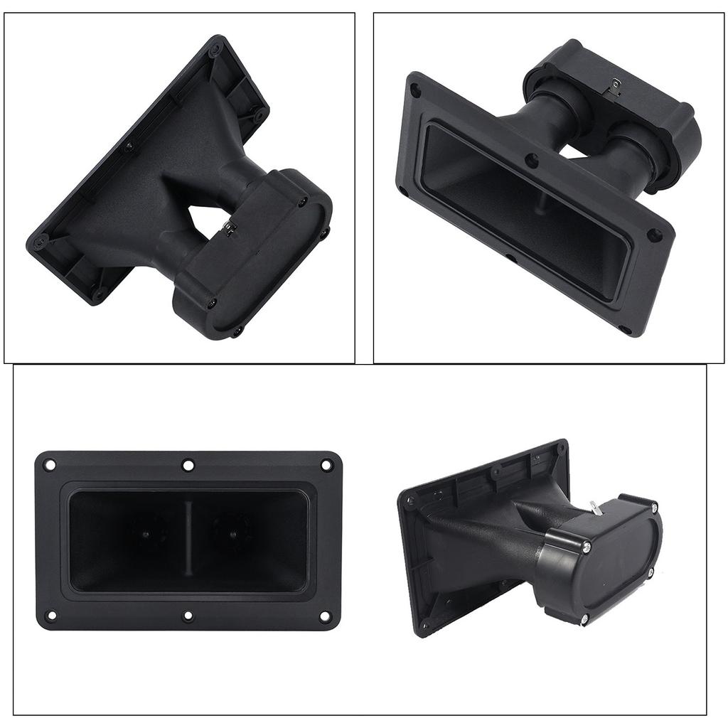 2Pcs 150W Wide Dispersion Horn 3-20KHz Dual Drive Tweeter Piezoelectric Ceramic Speaker for Dispersed Tweeters
