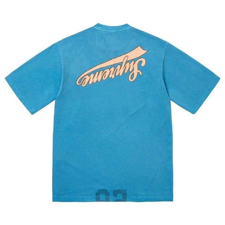 Supreme Cracked Flipped S/S Top Blue