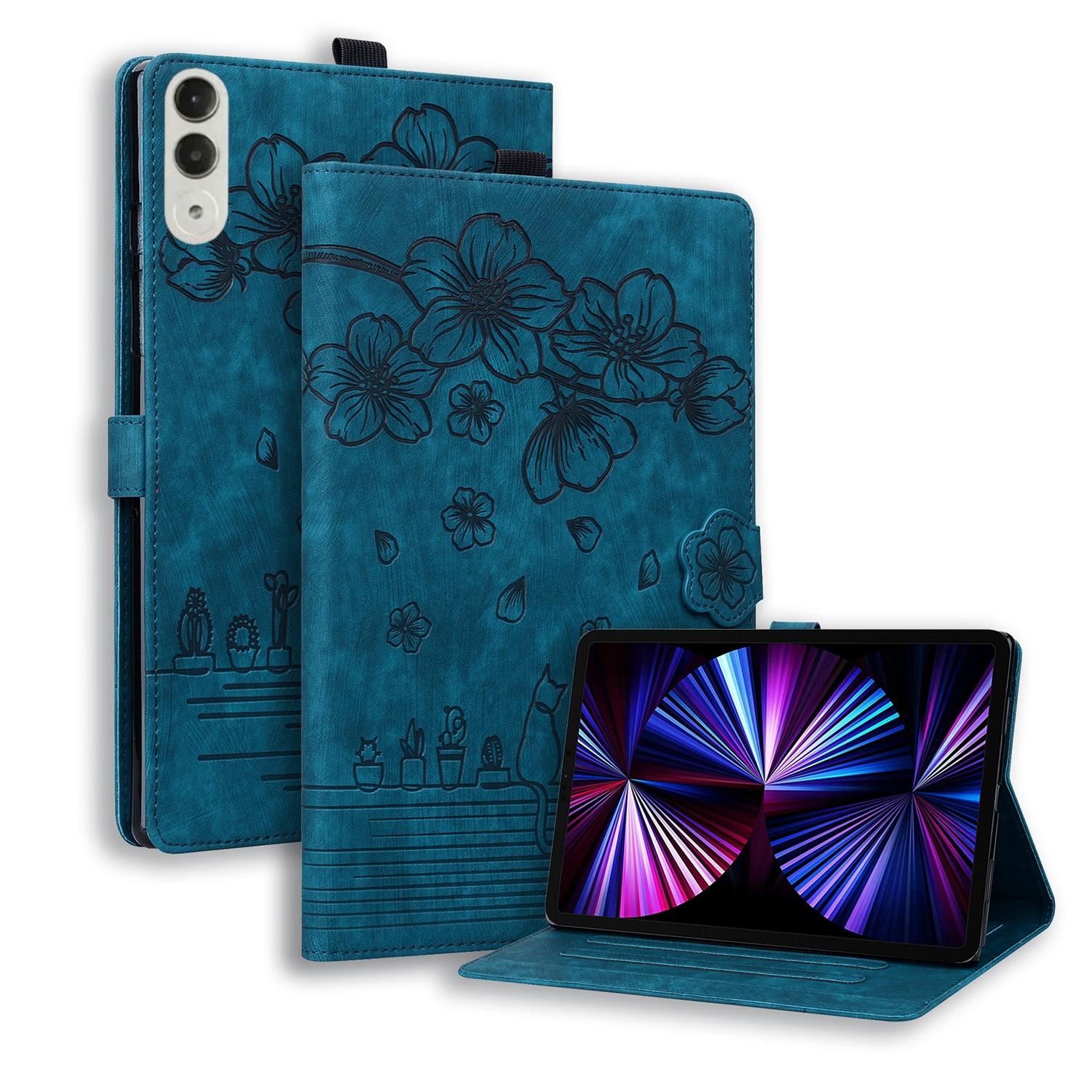 Embossed Flowers Tablet Case for Lenovo Xiaoxin Pad Pro 13 PU Leather Wallet Flip Stand Cover for Xiaoxin Pad Pro GT 13 TB376FC