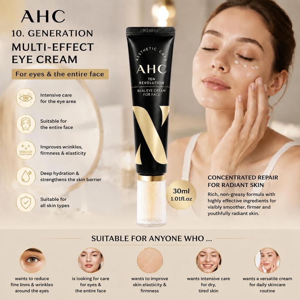 AHC Ten Revolution Real Eye Cream For Face 30ml