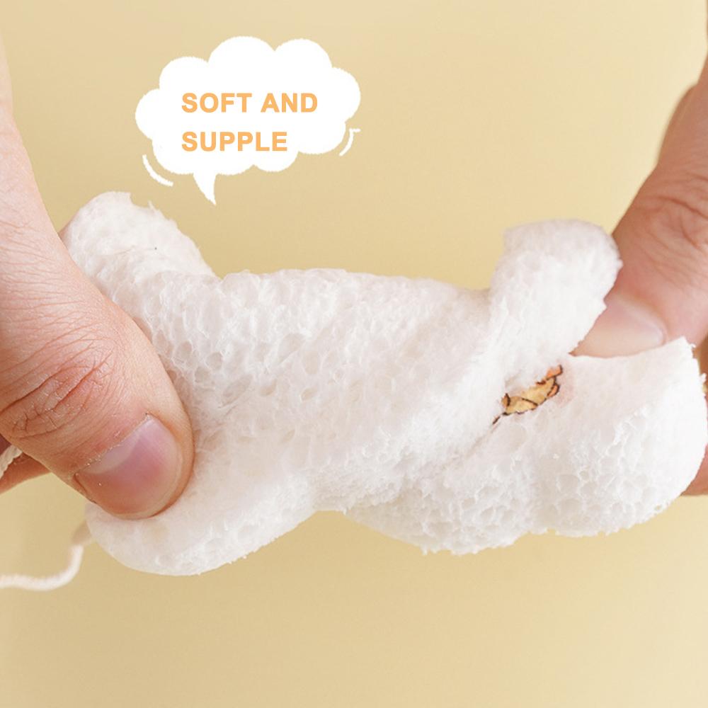 1pcs Kitchen Compressed Wood Pulp Dishes Dishwashing Sponge Cleaner Brush Wood Pulp Cotton Dish Pad  Pad Pot Cleaning Sponge