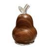 Pear-shaped Wood Grain Toothpick Box Dust-proof Moisture-proof Easy Access for Toothpick Storage Home Table Decoration Gifts