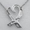 TIFFANY&Co. Loving heart Necklace Paloma Picasso Silver925 heart 2.1g Women Used