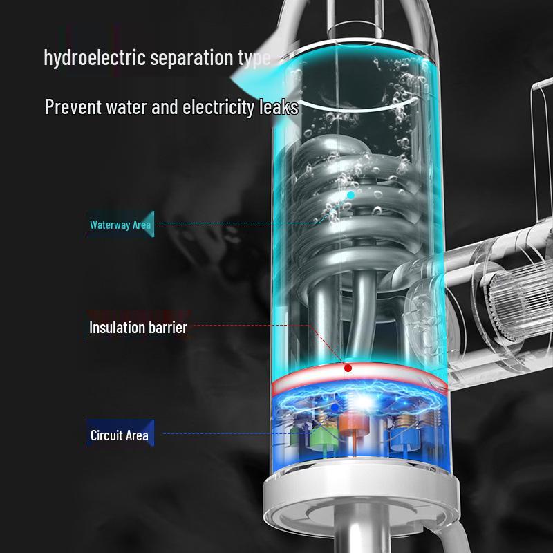 Rubinetto Istantaneo Intelligente per Acqua Calda: Schermo Grande Acciaio Inossidabile, Frequenza Variabile, Temperatura Costante per Cucina