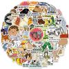 50-Pack Creative Animal Stickers for Journals, Water Bottles, and Phone Cases