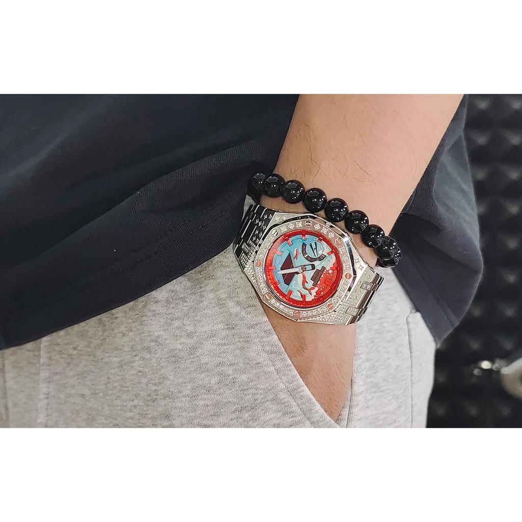 Casio Custom Collection GA2100 Quartz Movement Stainless Steel Strap Watch Men's Watches GA-2100-1A1(Watch3--·)