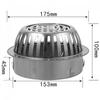 Stainless Steel Balcony Roof Round Large Displacement Anti-blocking Floor Drain