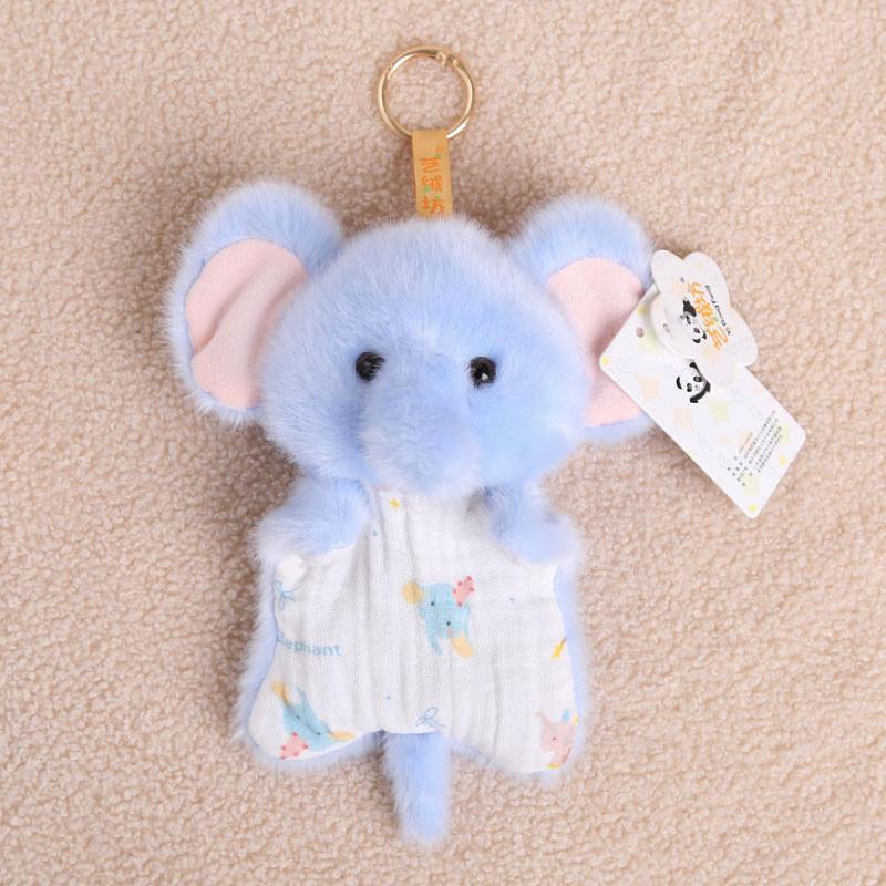 

Плюшевая брелок-животное No Ip с коротким ворсом и ПП-хлопком для аксессуаров девочек и мальчиков Elephant