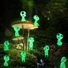10pcs Resin Glow-in-the-Dark Tree Elves - Miniature Alien Decor for Garden, Moss Landscape, Aquarium & Dollhouse, Halloween Outdoor Decorations