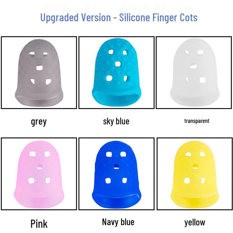 

Силиконовые накладки на пальцы для гитары: Начинающие Защитники Пальцев для Прижимания Струн и Перебора. Large (Size 3)