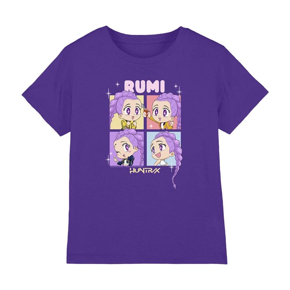 Kpop Demon Hunters - Huntrix Rumi Chibi Boxes Kids T-shirt, Purple 100