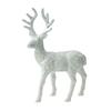 Shimmering Deer Christmas Tree Decoration, Plastic Ornament with Integrated Hanging Loop for a Bright Seasonal Accent