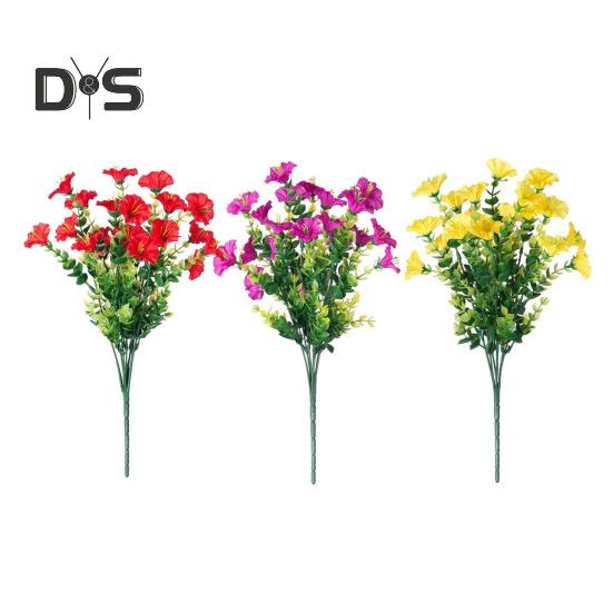 

12 шт. искусственные цветы реалистичные яркие многоразовые не требующие ухода пластиковые искусственные цветы для дома свадебный декор вечеринки разноцветный