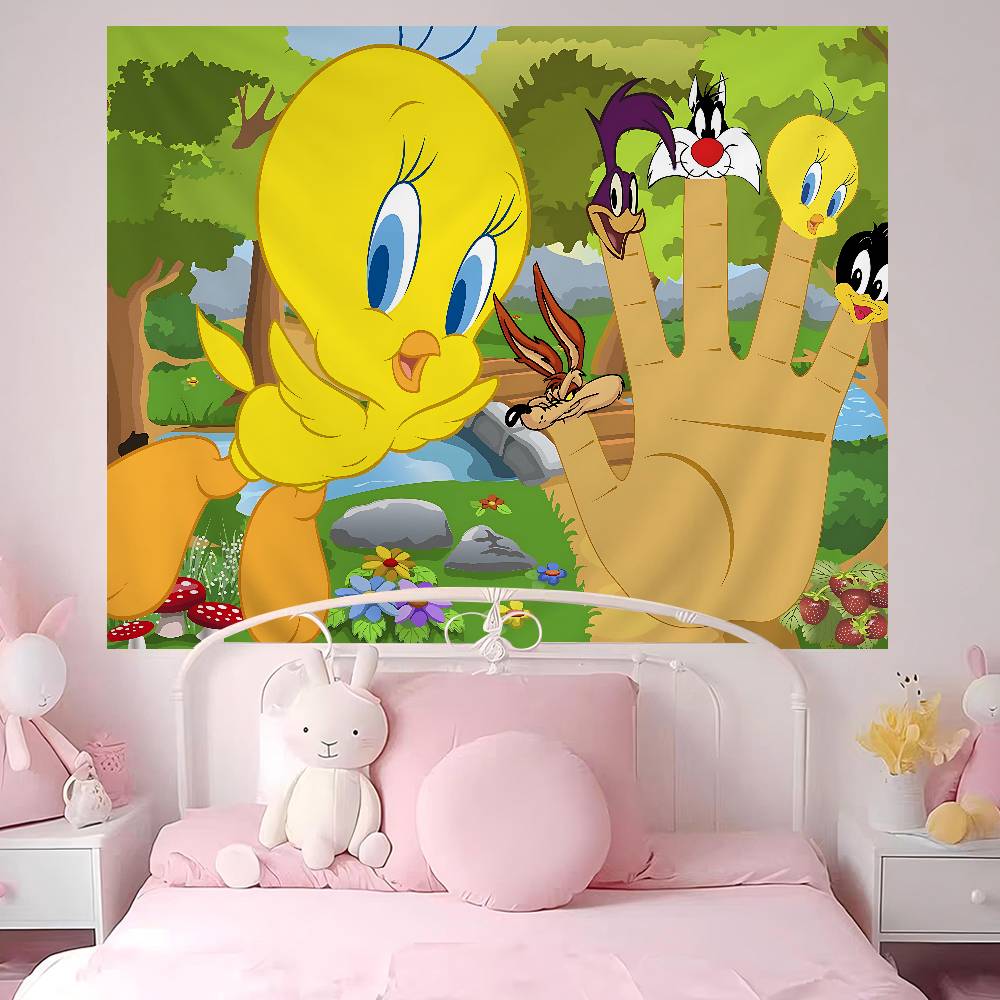 Cartoon Cute Bird DIY Wall Tapestry for Living Room Home Dorm Decor Wall Art Decor