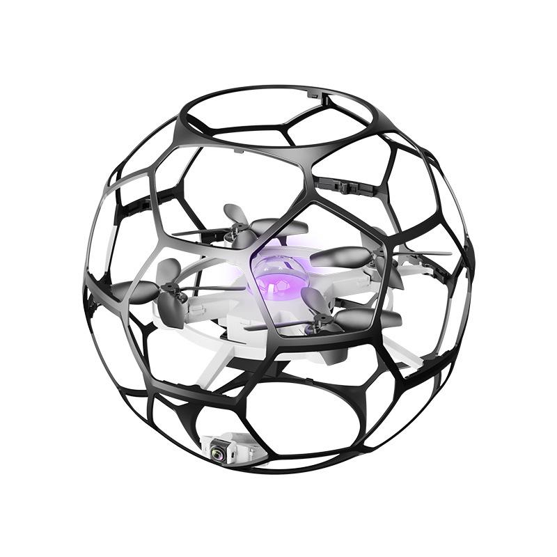Spherical Four-Axis Camera Football Drone: Impact & Drop Resistant, Brushless, Safe Toy Gift