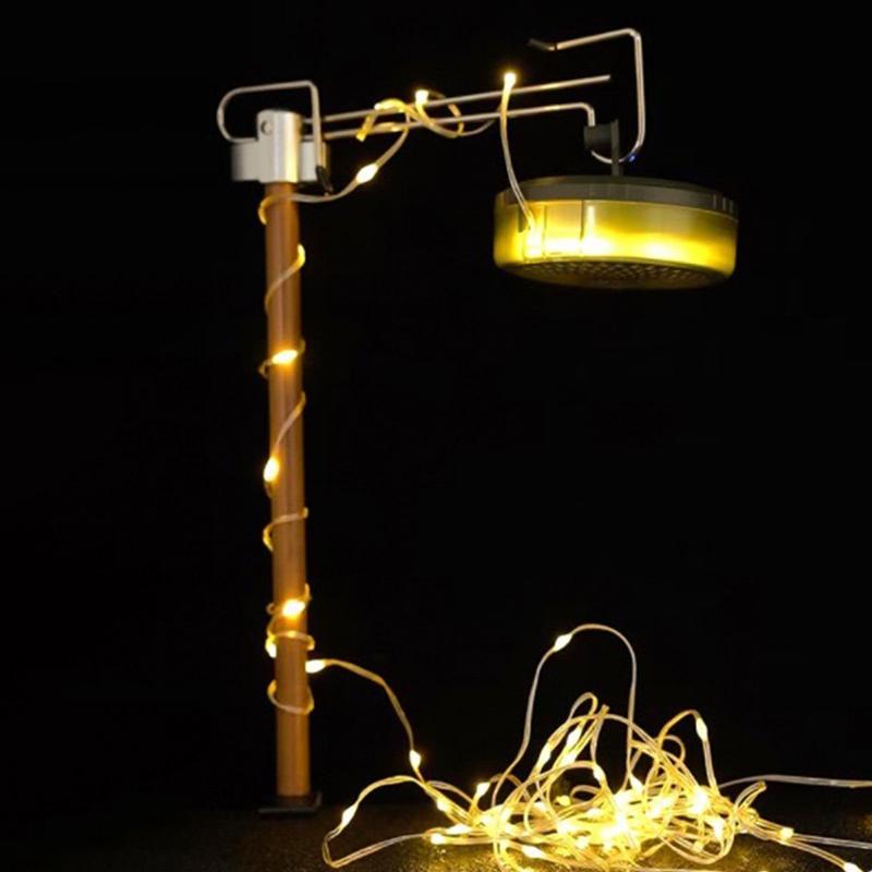 Outdoor Camping Light 10M USB Rechargeable Waterproof Light Chain Portable Scalable Suspended Sky Tent Atmosphere String Light