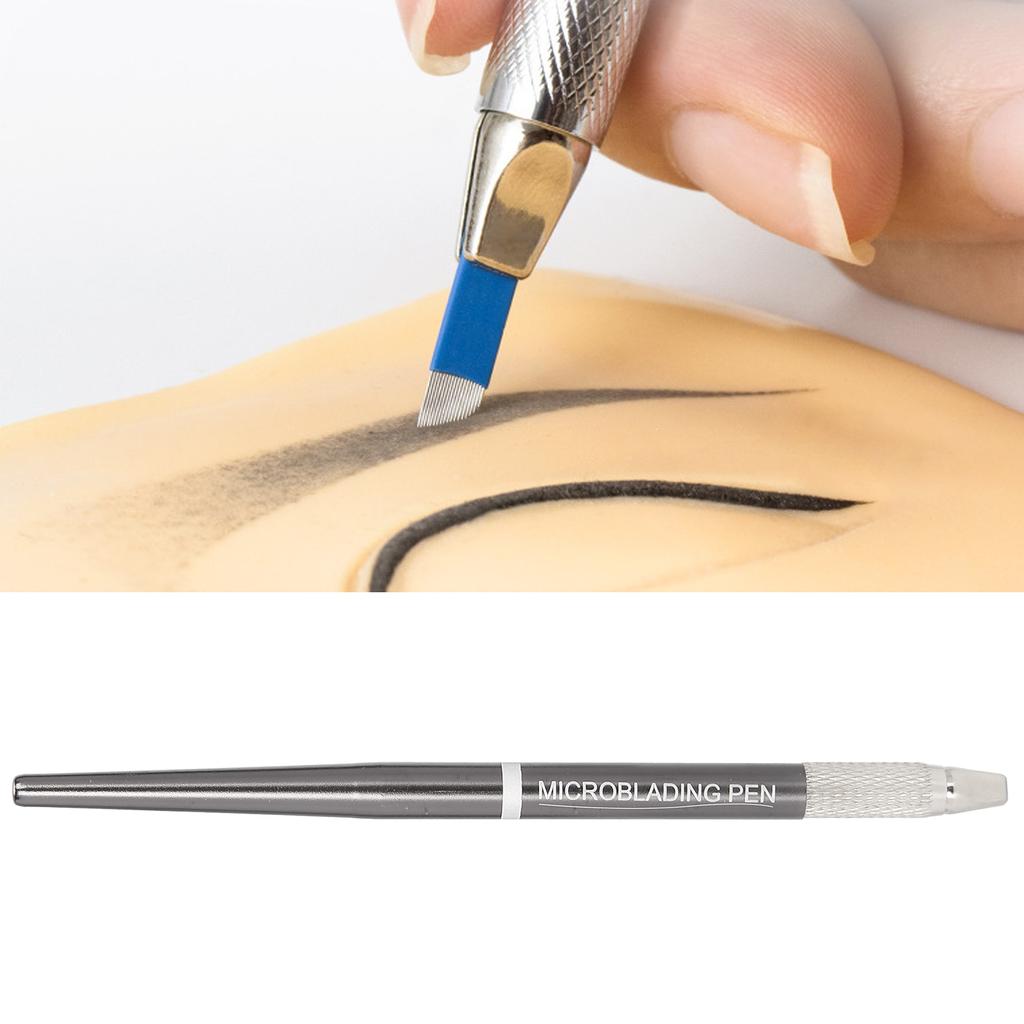 Flat Microblading Pen SemiPermanent Eyebrow Lips Eyeliner Tattoo Shader Pen Hand Tool