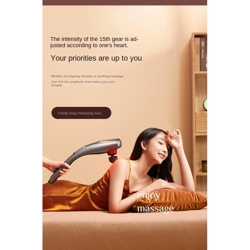 Massage Stick Handheld Electric Beating Shoulder Cervical Spine Waist Back Meridian Vibration Massager