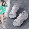 Women's Sandals Summer  Beach Breathable Flat Shoes Open Toe Casual Soft Walking Sandals for Girl Plus Size