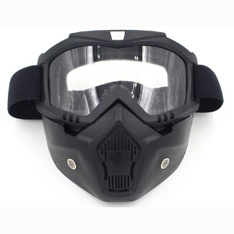 Snow Winter Sports Ski Snowboard Mtb Retro Full Face Mask Shield Glasses Goggles
