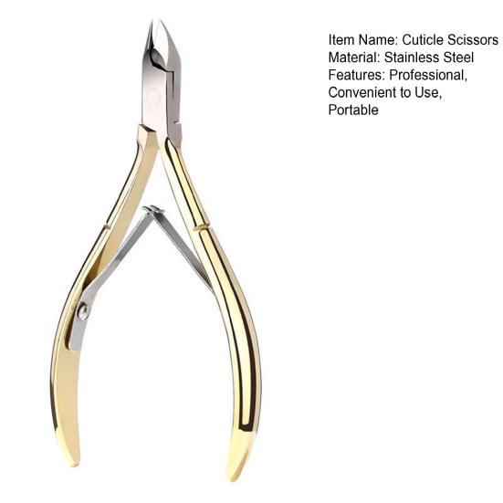 Forbici per cuticole Antiruggine Risparmio di manodopera Senza sbavature Cura della bellezza Manicure Remover Tagliacuticole Negozio di forniture per manicure
