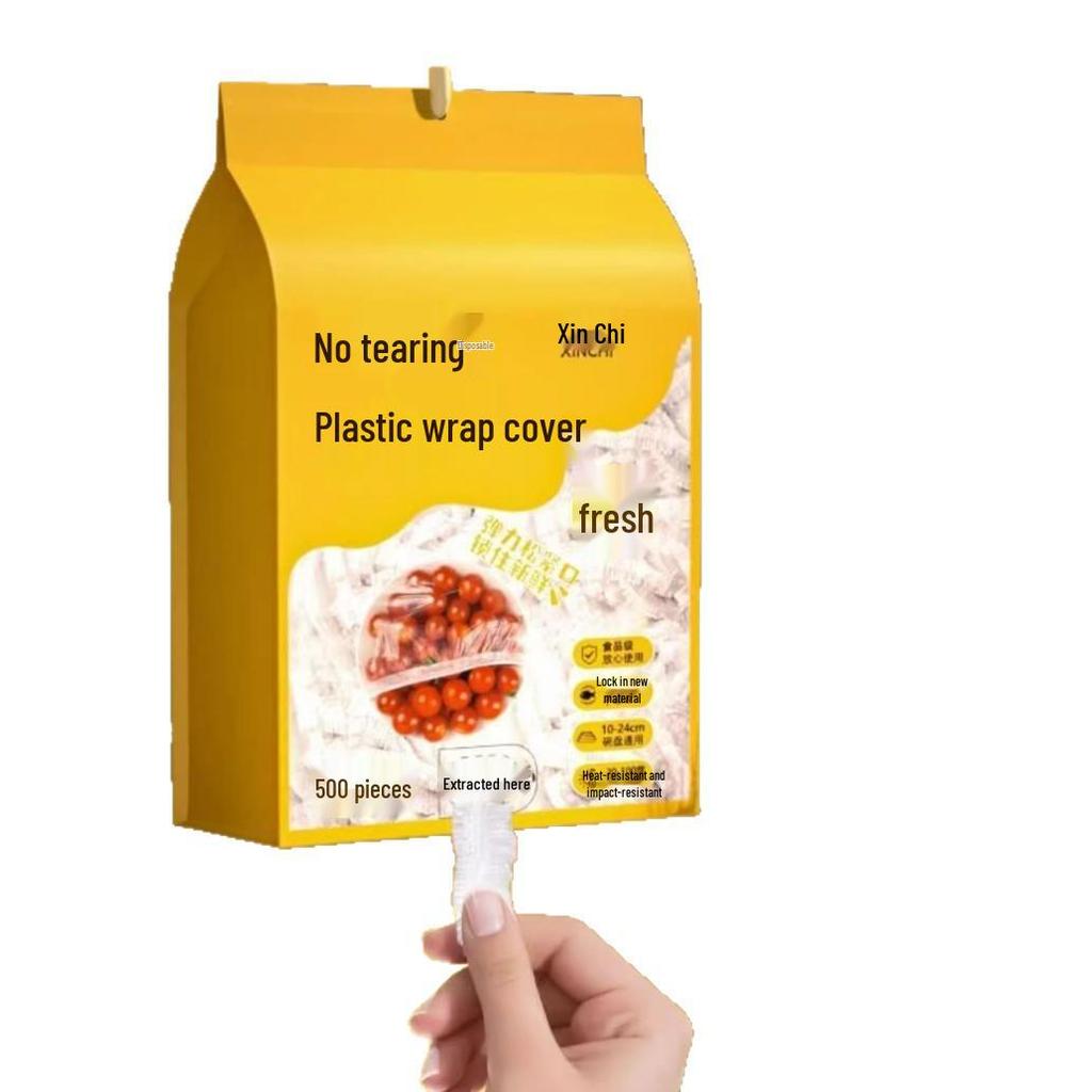 Stora elastiska plastfolieöverdrag för mat, engångs & färskhållande badmössestil