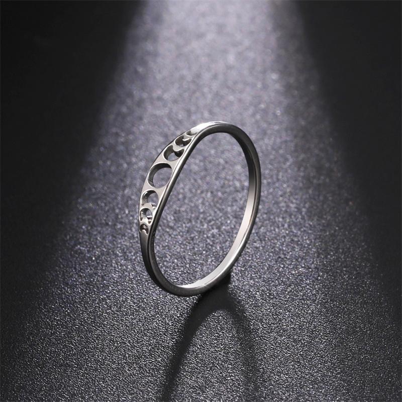 Simple and Fashionable Ring, Elegant Sun Moon Phase Women's Ring, Jewelry Wedding Gift.