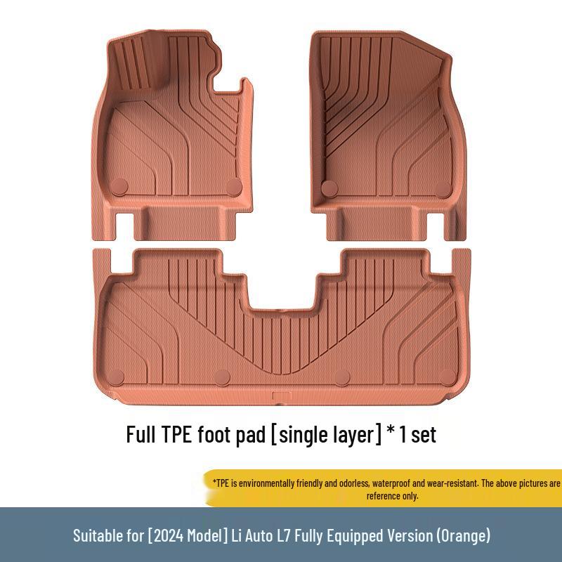 Full Coverage TPE Floor Mats for 2023-2024 Li Auto L7, 2nd Gen Upgrade
