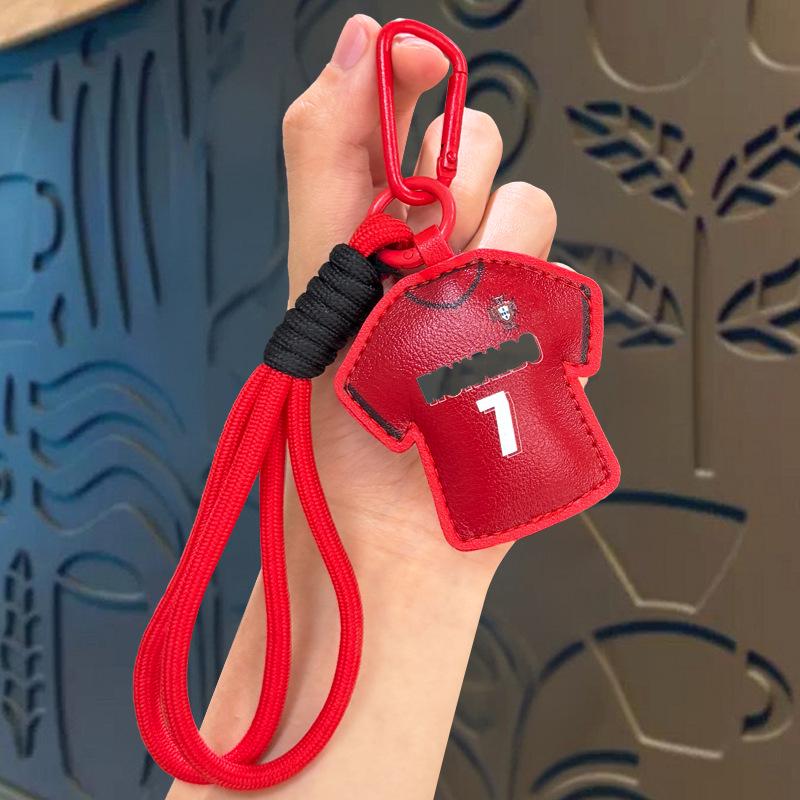 2026 World Cup Fan Football Leather Keychain Pendant