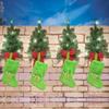 Holiday Sock Durablility Hanging For Candy Gifts Holder Festival Decoration Classical Christmas Letter Knitted Stocking