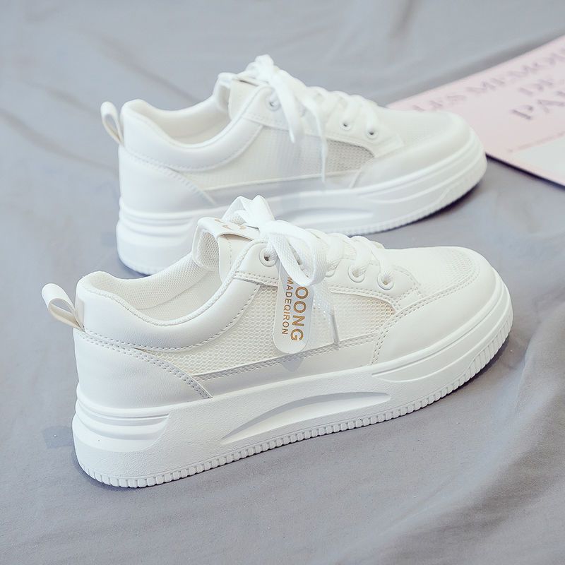 Summer Mesh Women's White Shoes Lightweight Breathable Casual Sneakers Fashion Height-increasing Platform Shoes Designer Shoes